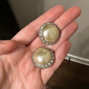 Vintage costume jewelry clip ons